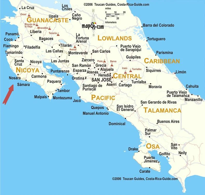 I migliori luoghi per trasferirsi in Costa Rica