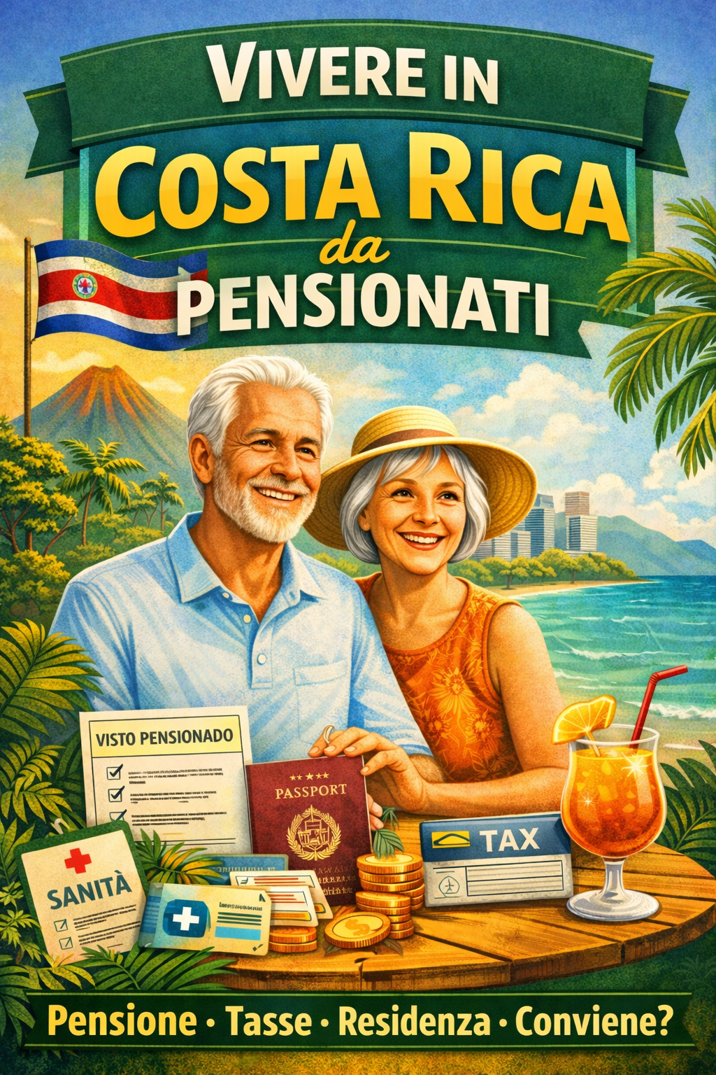 Pensionati in Costa Rica: tasse, vantaggi e svantaggi